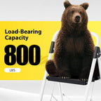 3 Step Folding Ladder Step Stool 800lb Capacity Safety Lock Handrail