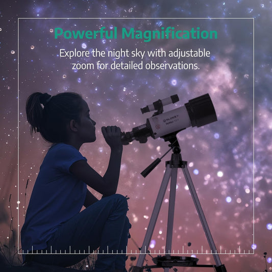 Slokey Telescope 40070 Astronomy Scope with 16x-120x Magnification White