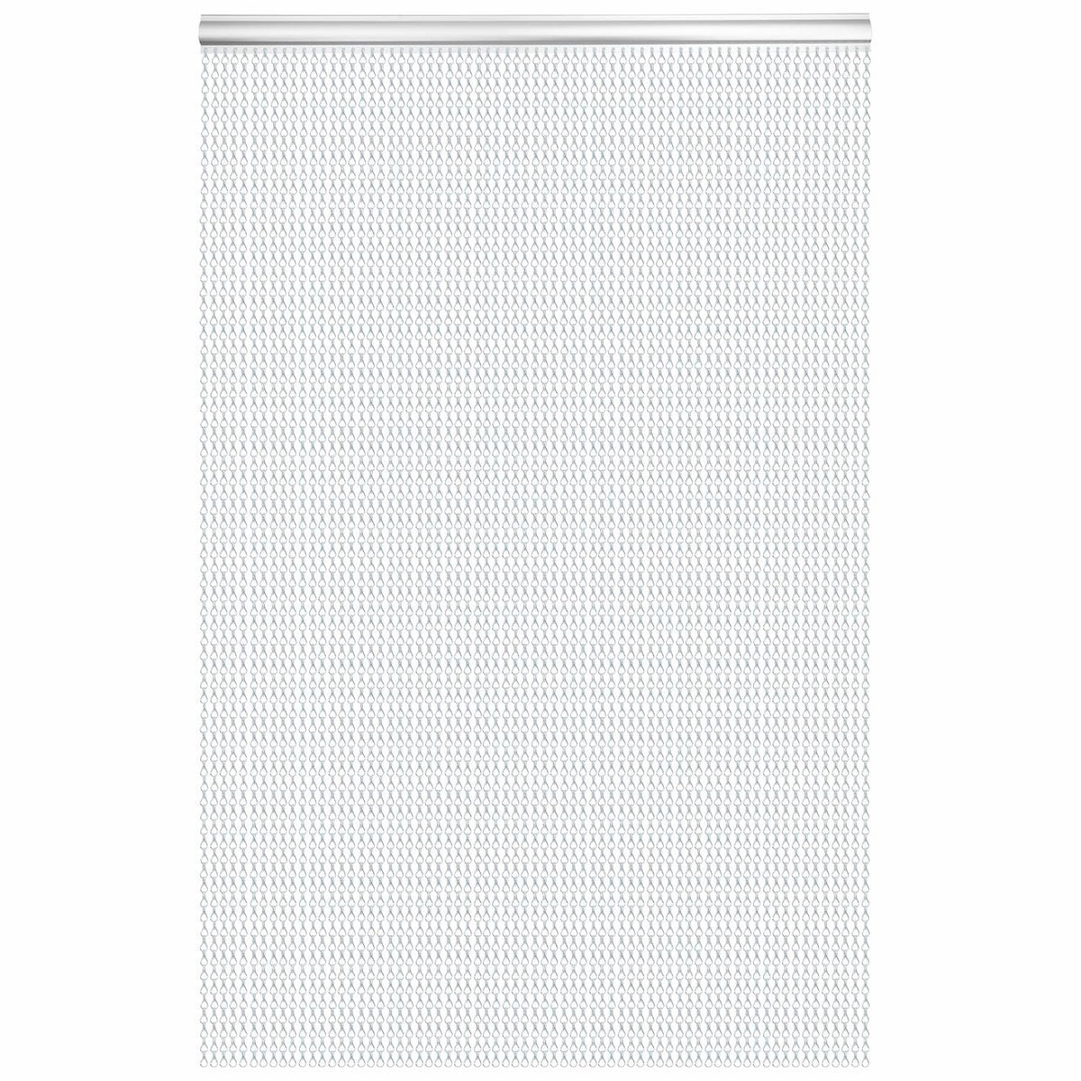 Door Fly Screen Chain Curtain Aluminium 90x210cm Silver Metal Insect Blind