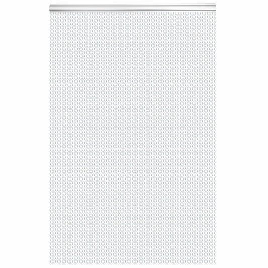 Door Fly Screen Chain Curtain Aluminium 90x210cm Silver Metal Insect Blind