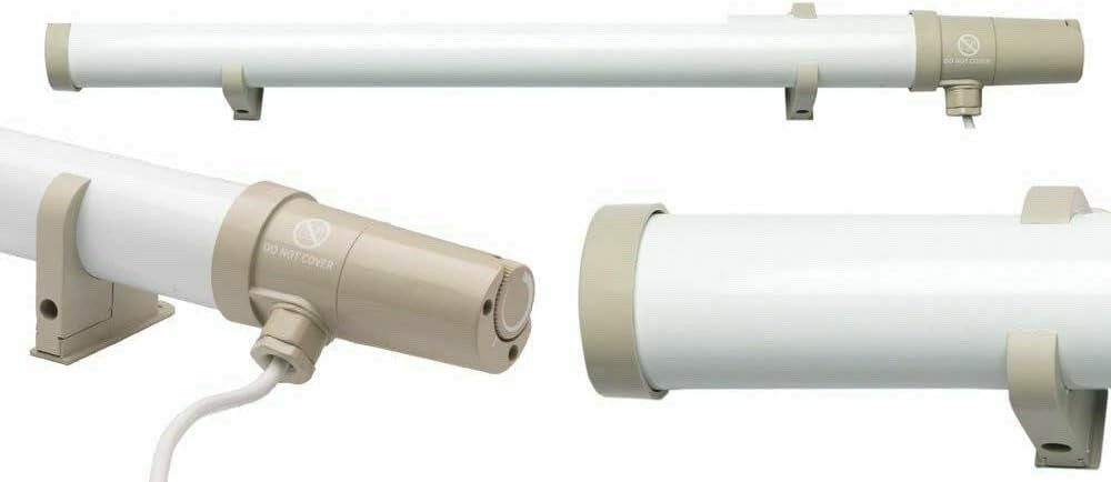 Dimplex ECOT2FT Thermostatic Tubular Heater - White/Grey