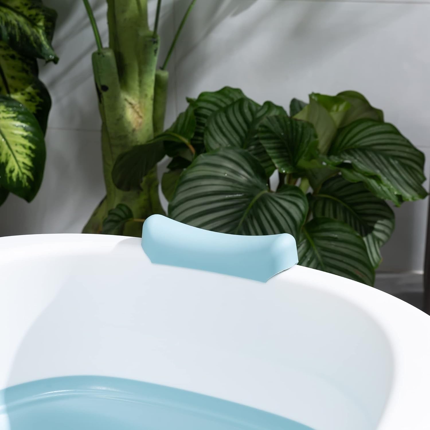 Foldable Adult Bathtub 117 cm Portable Soaking Spa Bath with Pillow Basket