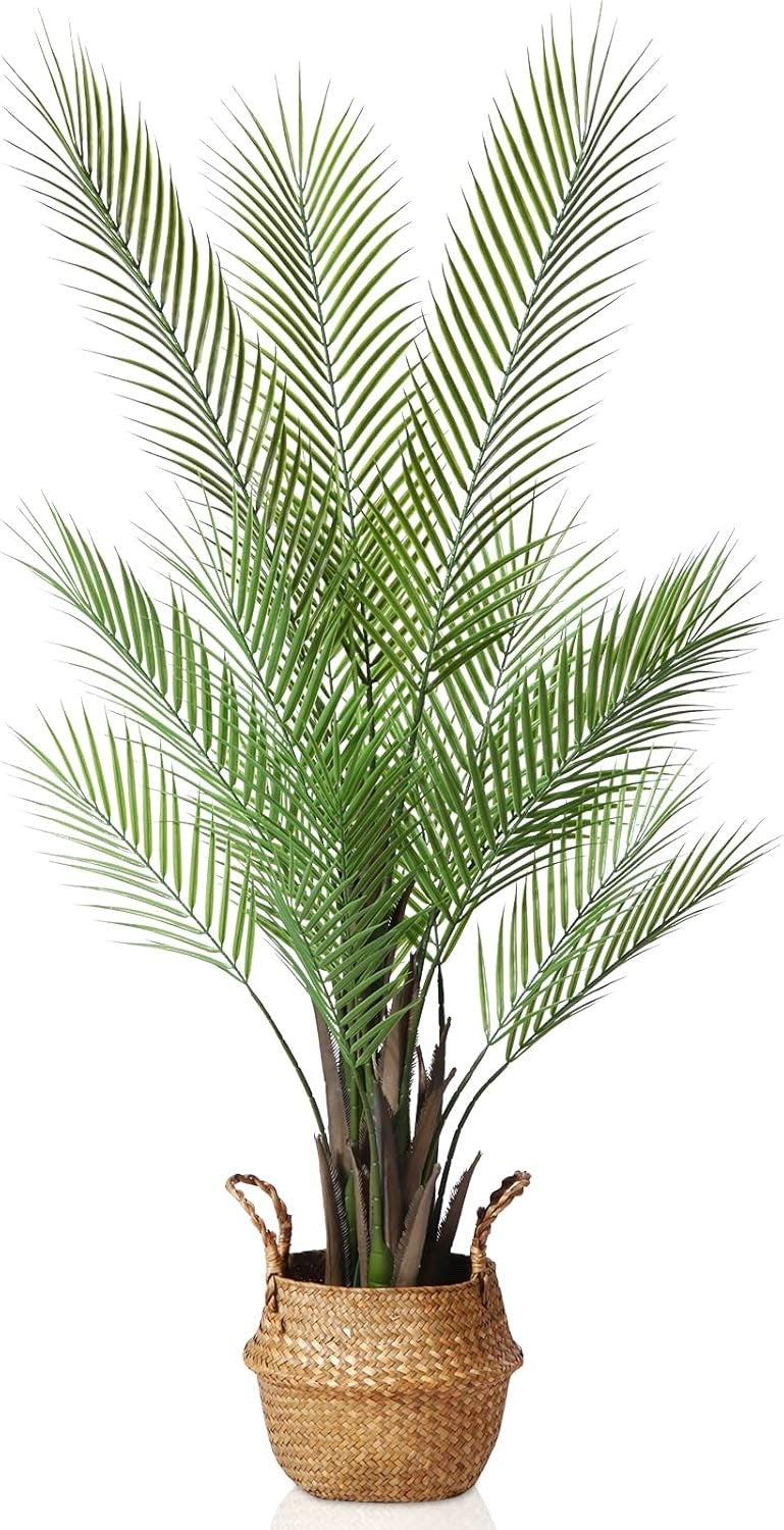 Kazeila Artificial Palm Tree 120cm Decorative Artificial Plant 1 Pack