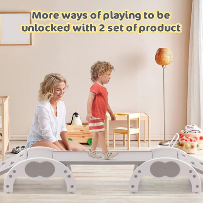 Kids Climbing Frame Slide Rocker 3 in 1 Toddler Montessori Indoor Play Gym Toy