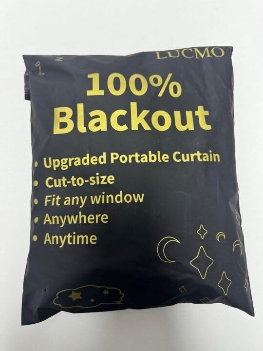 LUCMO Blackout Blinds 350 x 145 CM 100% Blackout Blinds Curtain for Window
