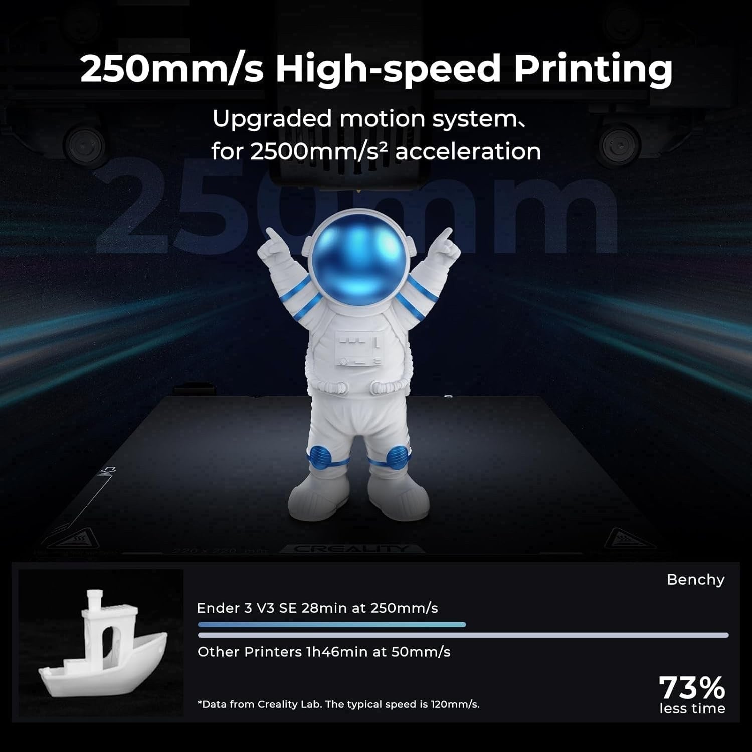 3D Printer Creality Ender 3 V3 SE 250mm/s Auto Level Sprite Dual Z Axis
