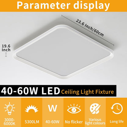 LED Ceiling Light Aluminium Dimmable 3 Colour Temperature Kitchen Bathroom
