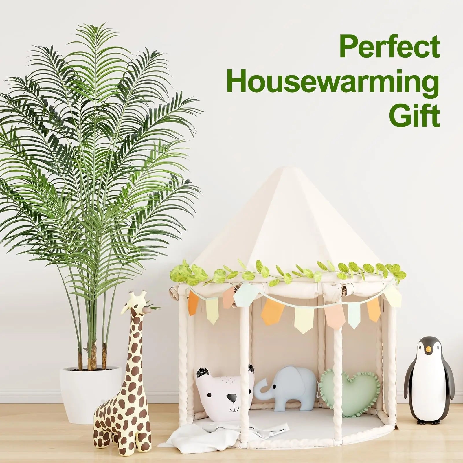 Keeplush Artificial Palm Tree 200cm Tall Fake Palm Tree Indoor Decor