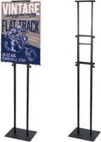 2 Pack Double Sided Sign Holder Stand Adjustable Poster Display 83in