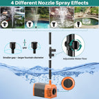 Biling 35W Solar Pond Fountain 1500L/H Solar Powered Water Pond Fountain Pump