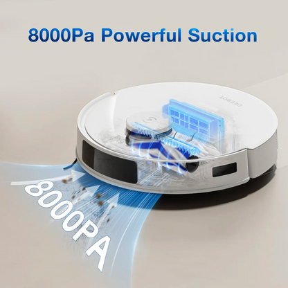 Ecovacs Deebot N20 Plus Cordless Robotic Vacuum Cleaner 14.8V Self-empty Station