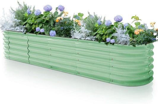 Raised Garden Bed Outdoor Planter Box Anti Rust Steel Vegetable Flower