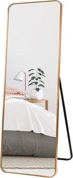 Full Length Floor Mirror 152x46cm Large Standing Aluminium Frame Bedroom