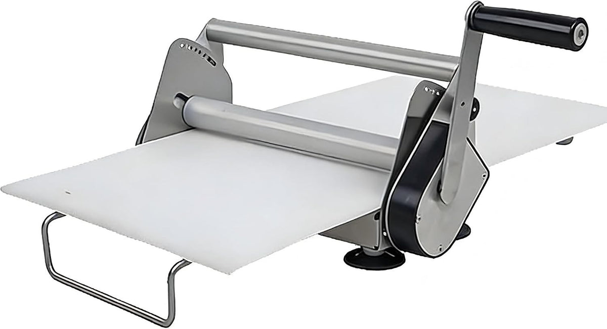 Dough Sheeter Manual Pastry Roller 12in Fondant Adjustable Thickness Machine