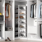 7 Tier Rotating Shoe Rack 360 Degree Spinning Storage Holds 28 Pairs