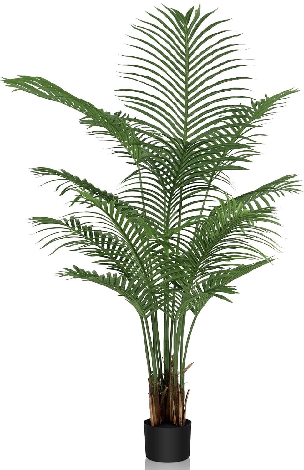 YOLEO 6FT Artificial Areca Palm Tree Faux Tropical Indoor Plant 185cm