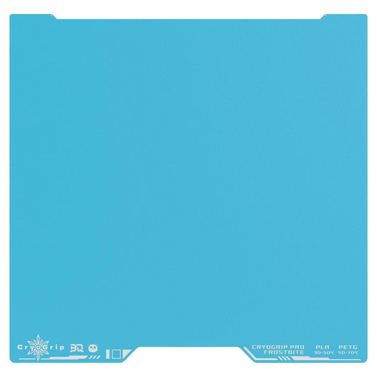 3D Printer Build Plate Bambu H2D H2S 355x346mm CryoGrip Frostbite Spring Steel