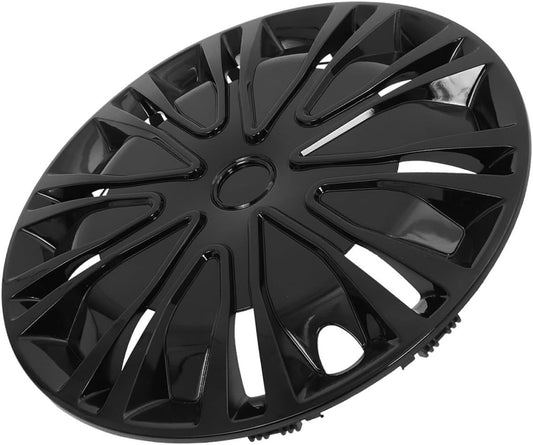 Car Wheel Trim Hubcap 15 Inch Black Universal Plastic Hub Cap Cover Spoke Clip