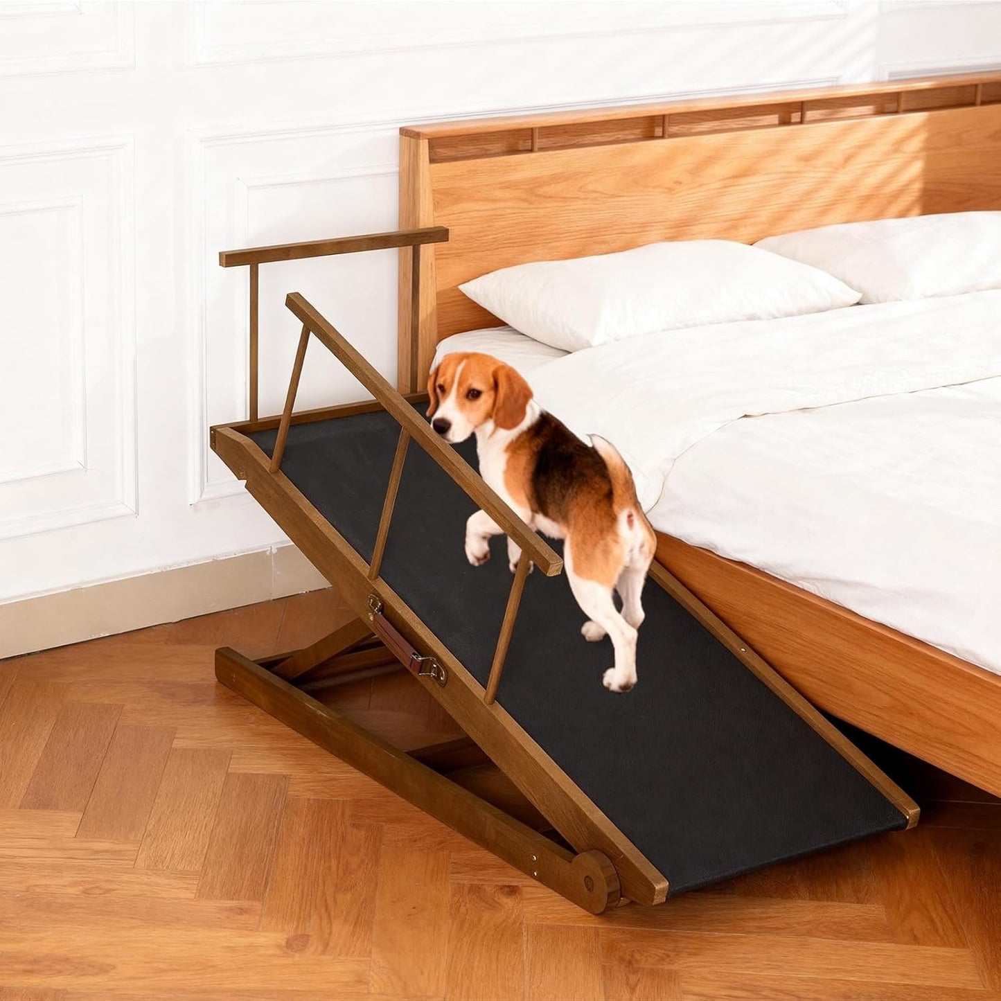 Dog Ramp Pet Steps Adjustable 5 Step Foldable Bed Sofa Car Small Large Dogs