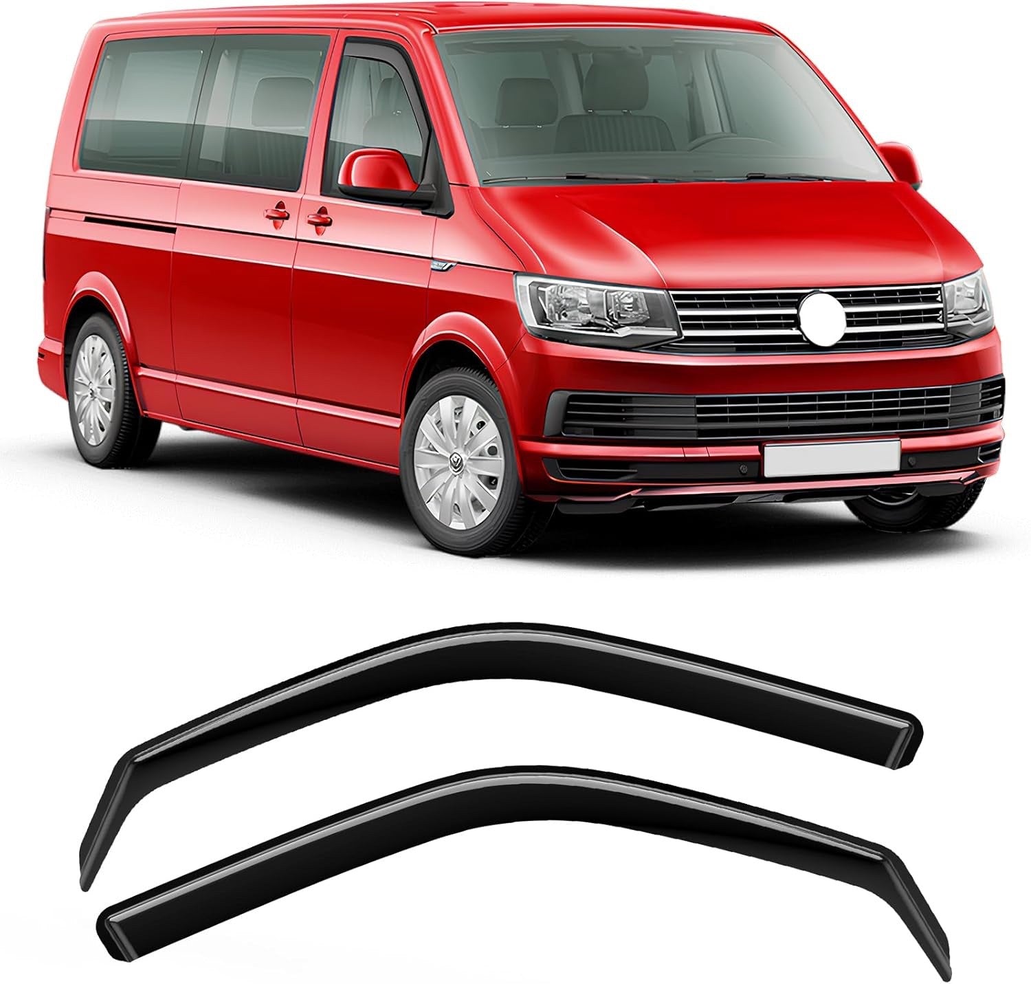 Window Wind Deflectors Rain Guards for VW Transporter T5 T6 2003-2024