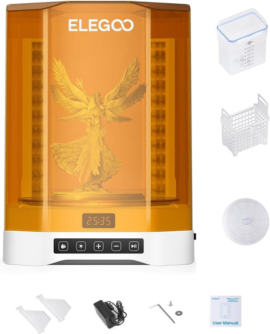 ELEGOO Mercury Plus V3.0 Wash and Cure Station Large for LCD Resin 3D Printer