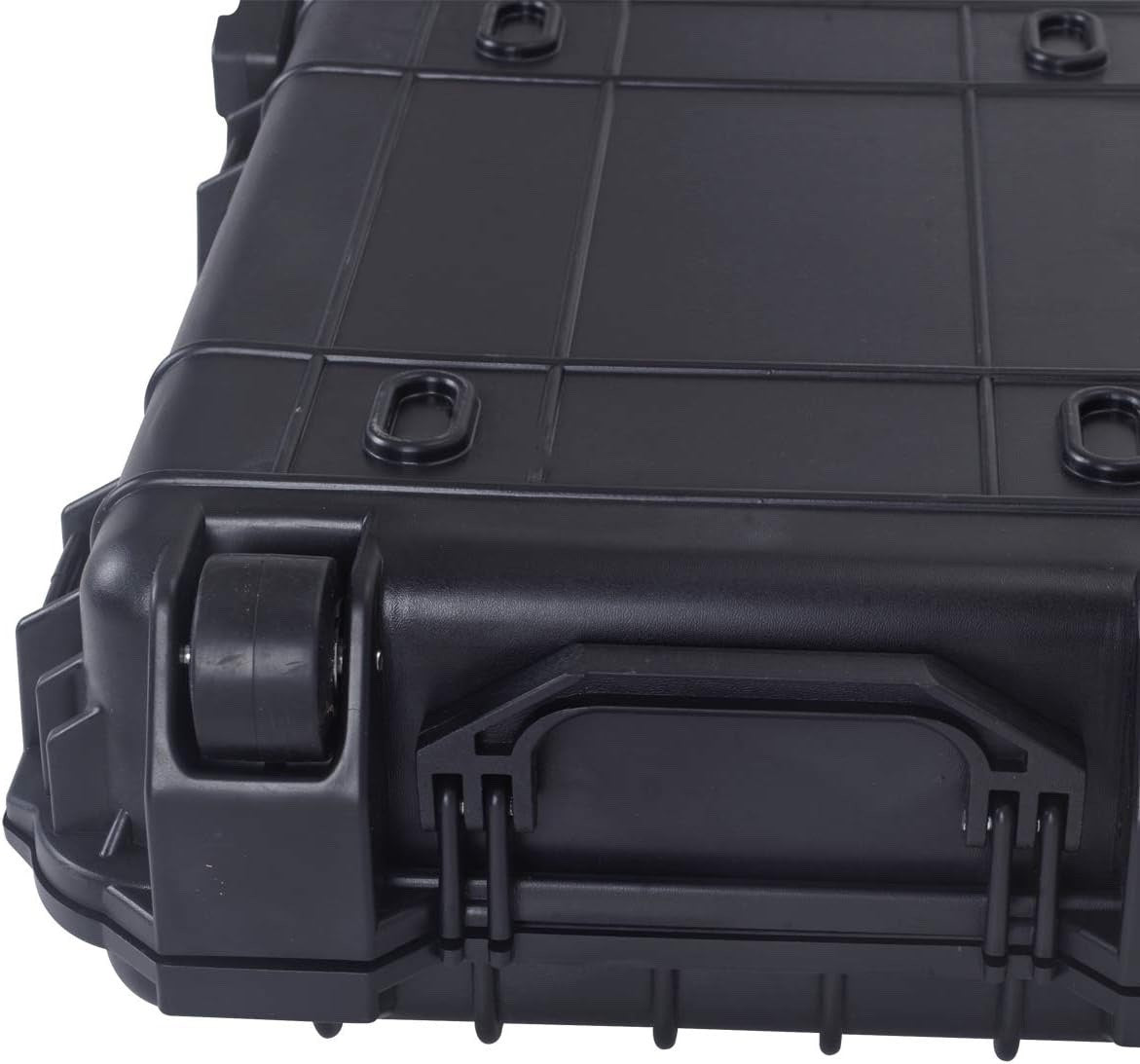Waterproof Rolling Hard Rifle Case w Wheels Foam Insert 44x16 Black