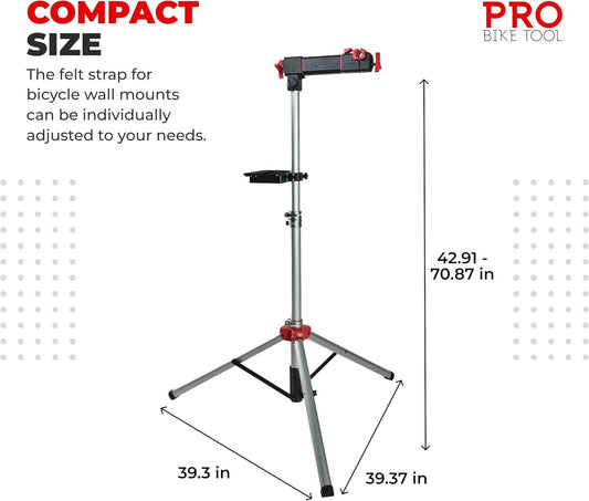 PRO BIKE TOOL Bike Repair Stand - Stable Bike Work Stand for Maintenance