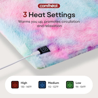 USB Heating Pad 5V Portable Heat Pad 3 Settings Auto Off Travel Camping 16x12