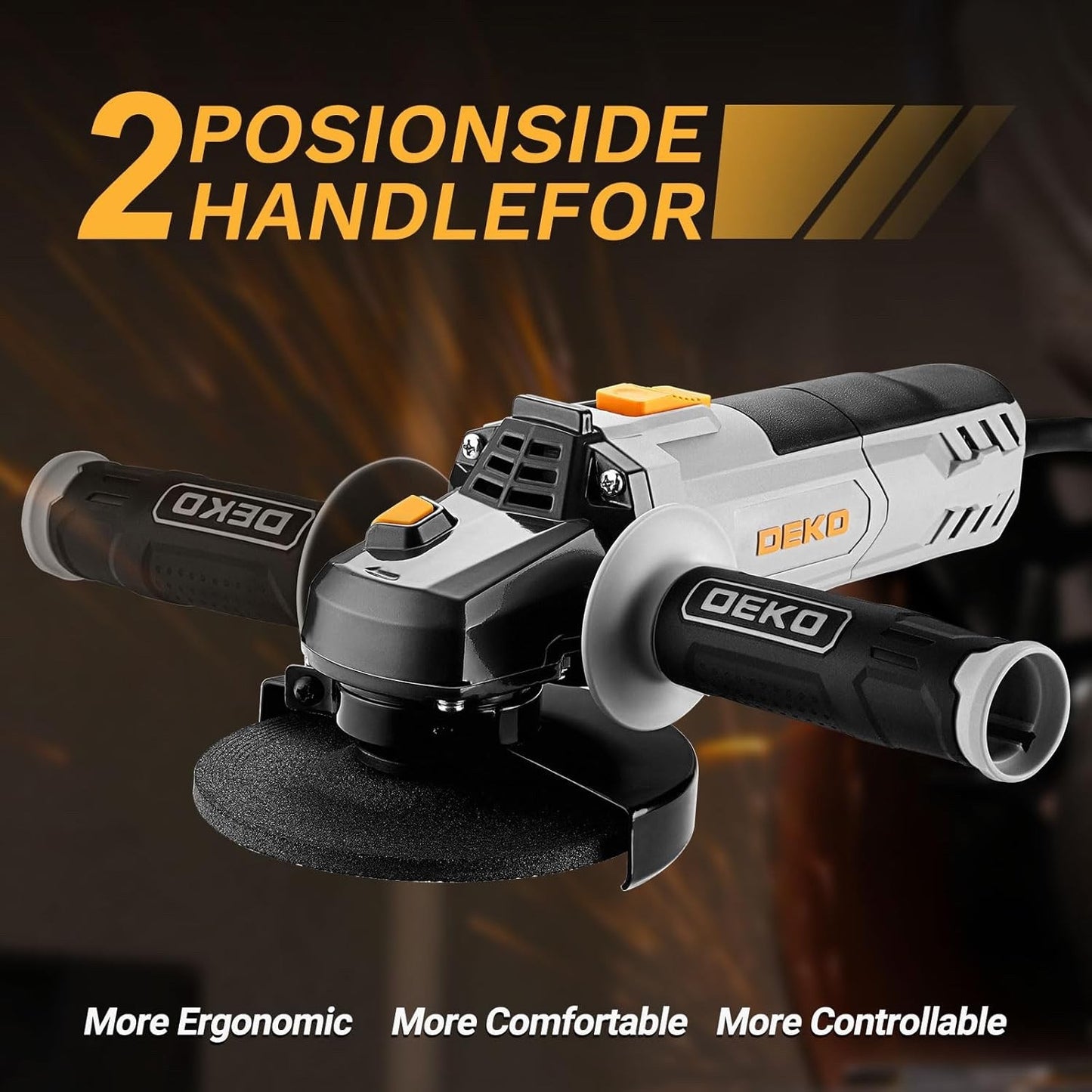 Angle Grinder 900W 115mm 12000RPM Electric Cut Off Tool Metal Steel Polish Disc