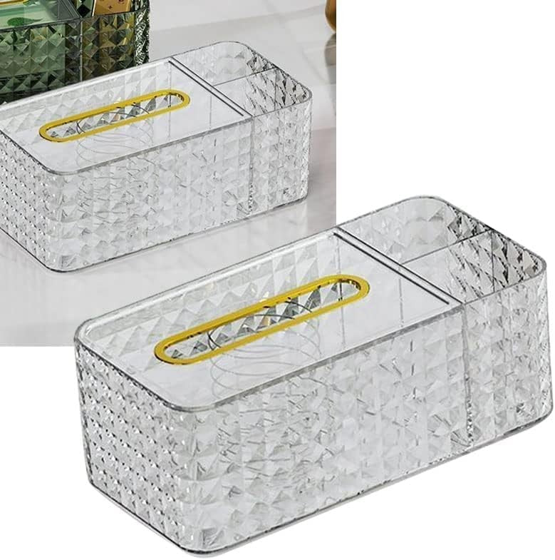 shilanmei Tissue Box Cover Multifunctional Tissue Box Acrylic Clear