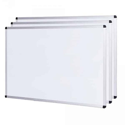 Viz-Pro Magnetic Drywipe Whiteboard Aluminium Frame 90x60cm