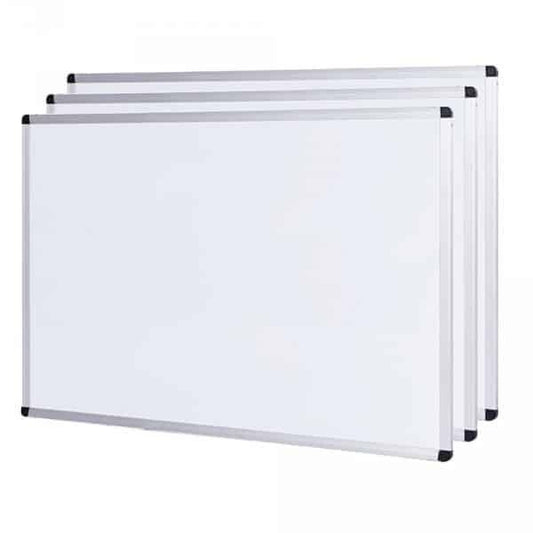Viz-Pro Magnetic Drywipe Whiteboard Aluminium Frame 90x60cm
