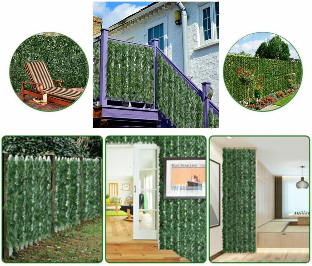 Artificial Ivy Hedge Roll 1x3m Garden Fence Screen Privacy UV Resistant Panel