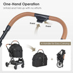 3 in 1 Pet Stroller Medium Dogs 66lbs Foldable Carrier Pushchair w Mattress