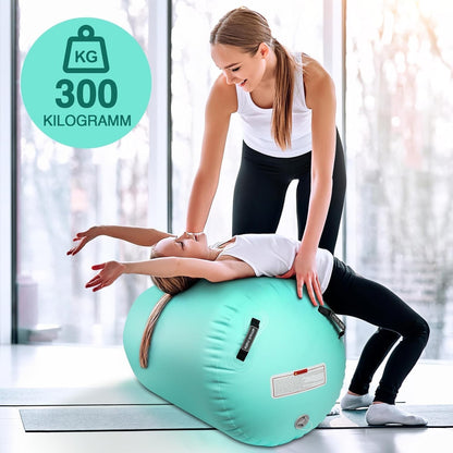 Gymnastics Air Roller Inflatable Tumbling Barrel Yoga Training Home 100 cm
