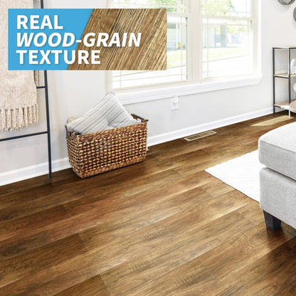 Floor Tiles Vinyl Peel Stick 36 Pack Wood Effect Waterproof Self Adhesive Planks