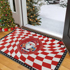 Buffalo Plaid Christmas Doormat Non Slip Dirt Trapper 80x120cm