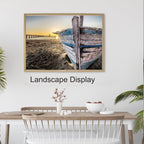 A1 Wooden Picture Frames Set of 3 w A2 Mount Wood Effect Wall Hanging