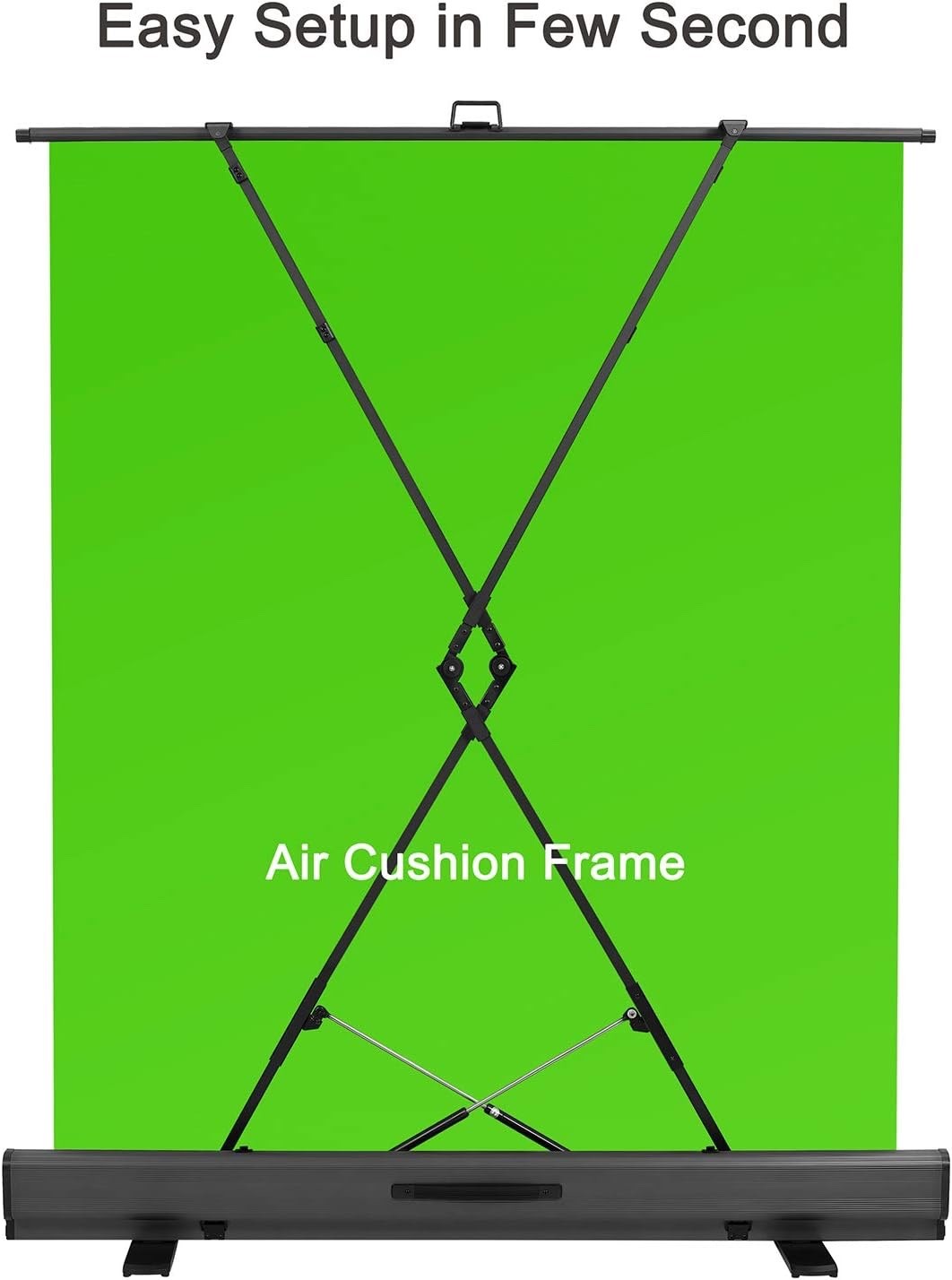 Green Screen Stand Kit 71x59 Pop Up Collapsible Chroma Key Streaming Photo