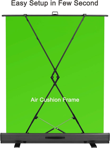 Green Screen Stand Kit 71x59 Pop Up Collapsible Chroma Key Streaming Photo