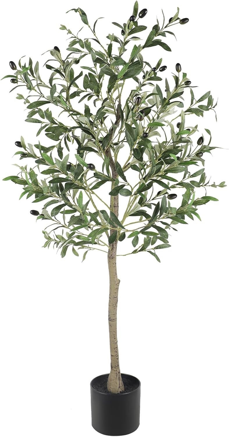 Artificial Olive Tree 120cm Faux Silk Indoor Plant Lifelike Home Office Decor
