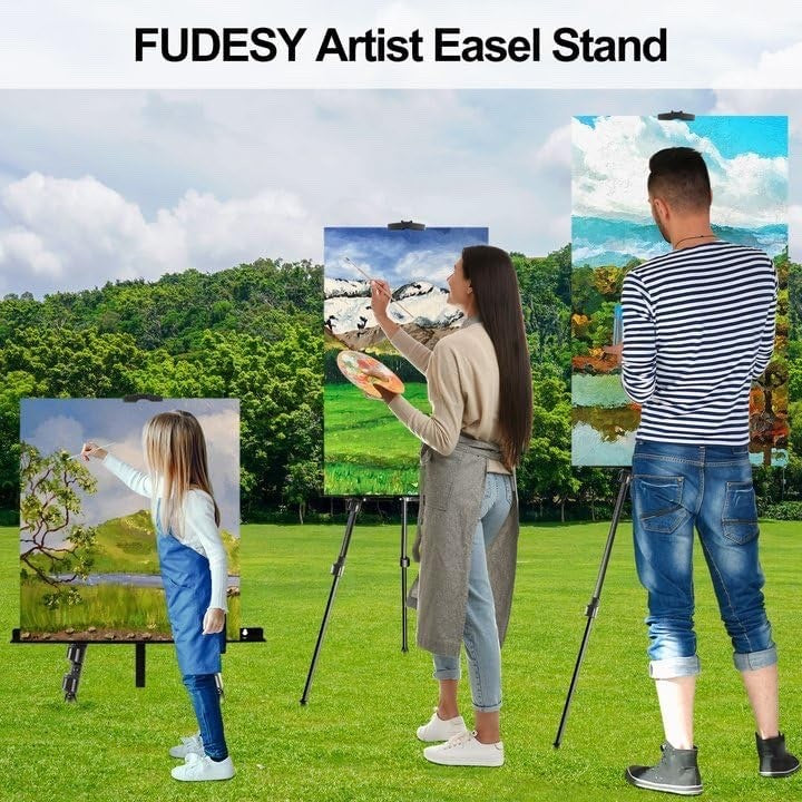 FUDESY Artist Easel Stand, Adjustable Art Tripod for Painting 58cm to 182cm