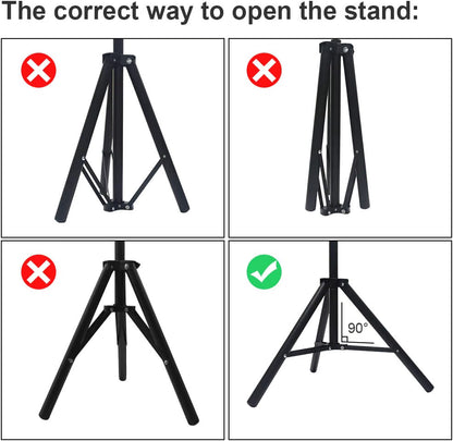 Projector Screen Stand Portable 150in 4K HD Anti-Crease Front Rear Garden Cinema