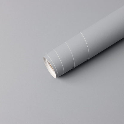 Sticky Back Plastic Wallpaper Self Adhesive Vinyl Wrap 60x1000cm Matt Light Grey
