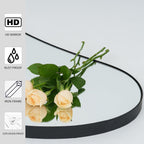 98x45cm Irregular Black Metal Wall Mirror Bathroom Bedroom Hallway Vanity Decor