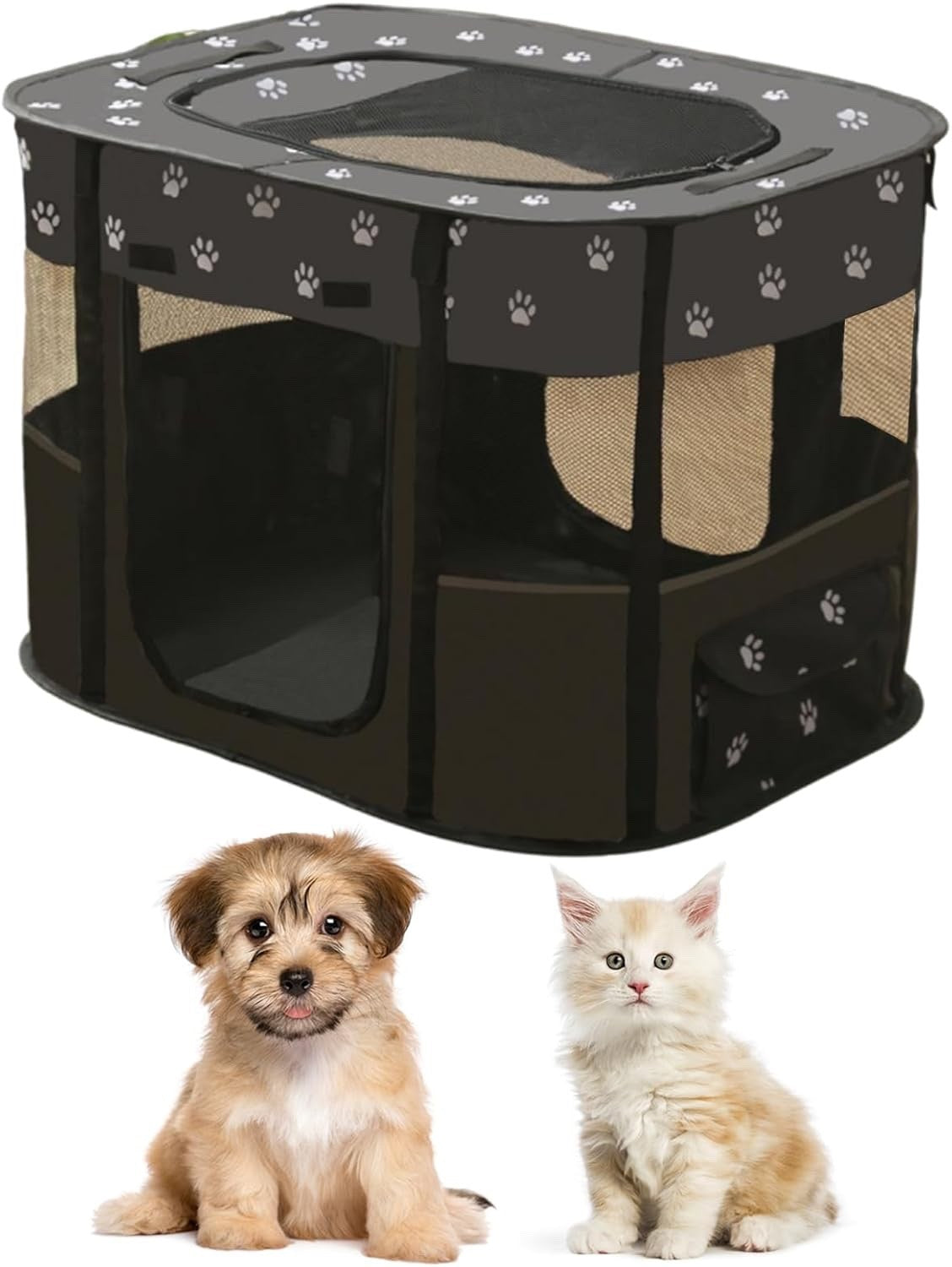 Dog Playpen Pet Crate Foldable Pop Up Puppy Cat Rabbit Exercise Pen 110x85x60cm