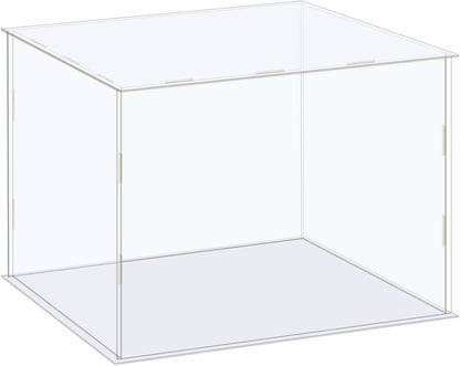 Acrylic Display Case Box Clear 36x36x26cm Dustproof Collectibles Figure Showcase