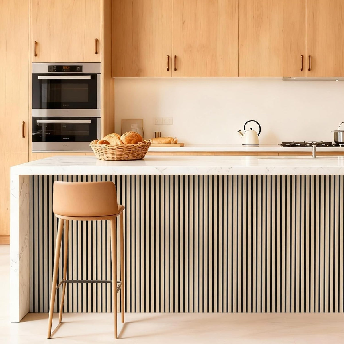 Acoustic Wood Wall Panels 2 Pack 120x60cm Natural Oak Slat Soundproof Decor