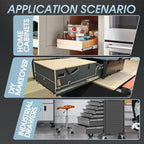 SHUHANG Heavy Duty Drawer Runners 68kg Locking Full Extension Ball Bearing Pair