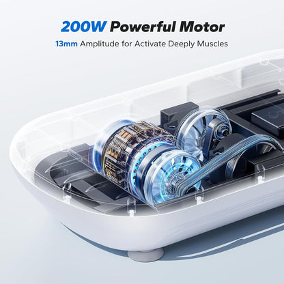 Merach 2440 Vibration Plate Exercise Machine 13mm Amplitude 200kg Bluetooth Grey